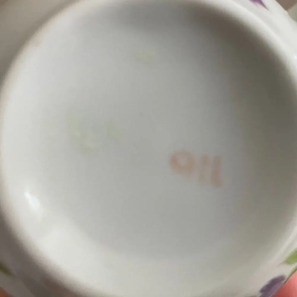 VTG Danmark Lyngby Teacup & Saucer, Bedstefar/Bedstemor, Floral, Gold, Danish